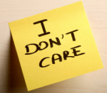 Leadership:  Learning to Say “I Don’t Care”